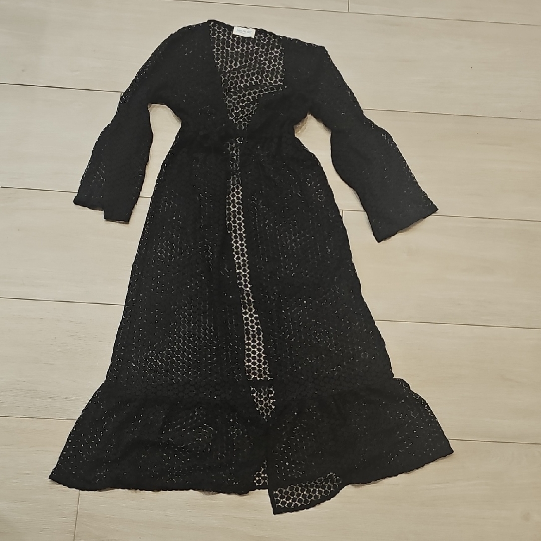 Ban De Osh Black Lace Cover Up